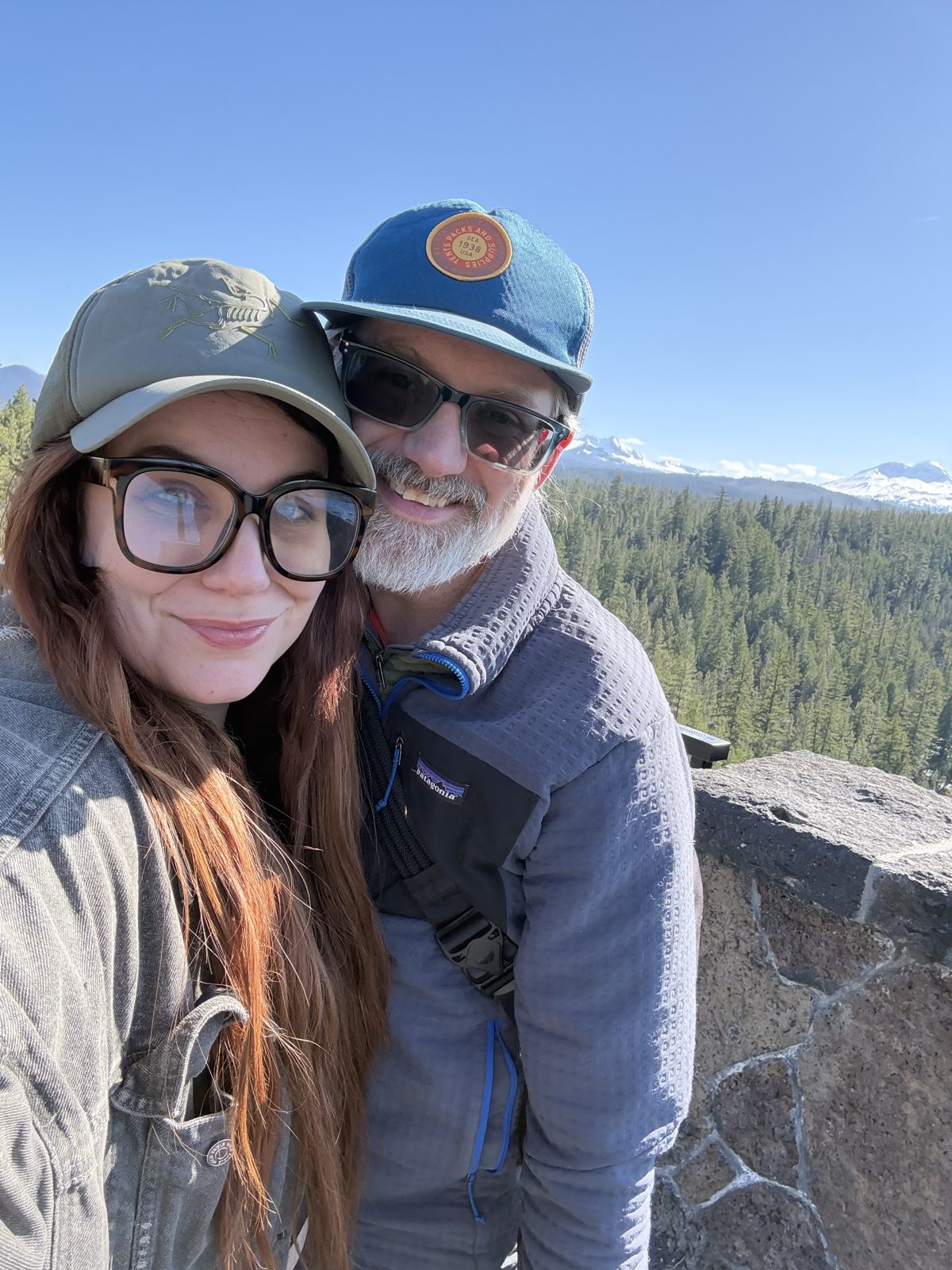 Steve and Nichole at a mountain overlook